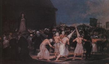 Francisco De Goya : Procession of Flagellants on Good Friday
